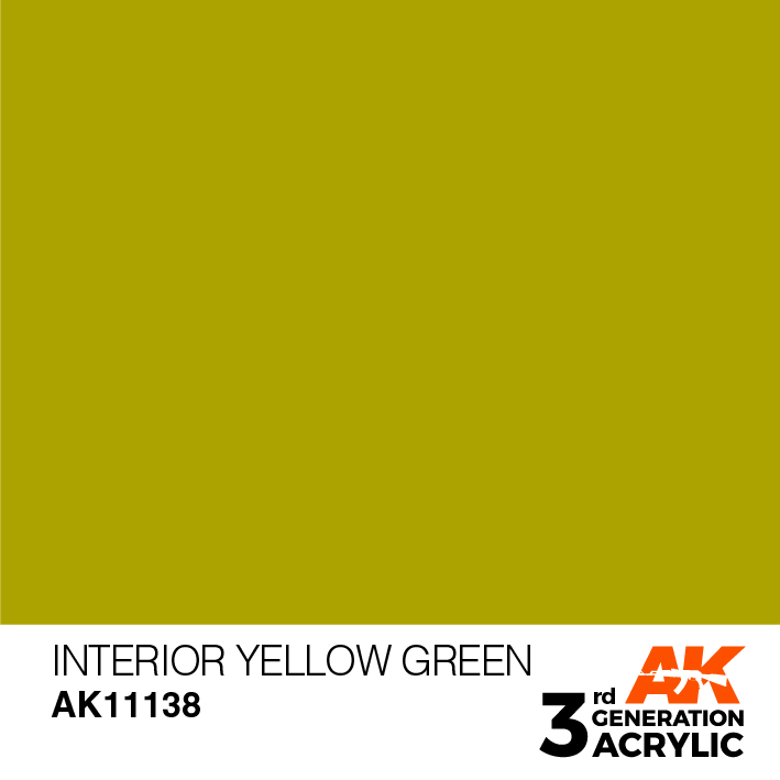 AK-Interactive 3rd Gen Paints: Pear Green (Interior Yellow Green) 
