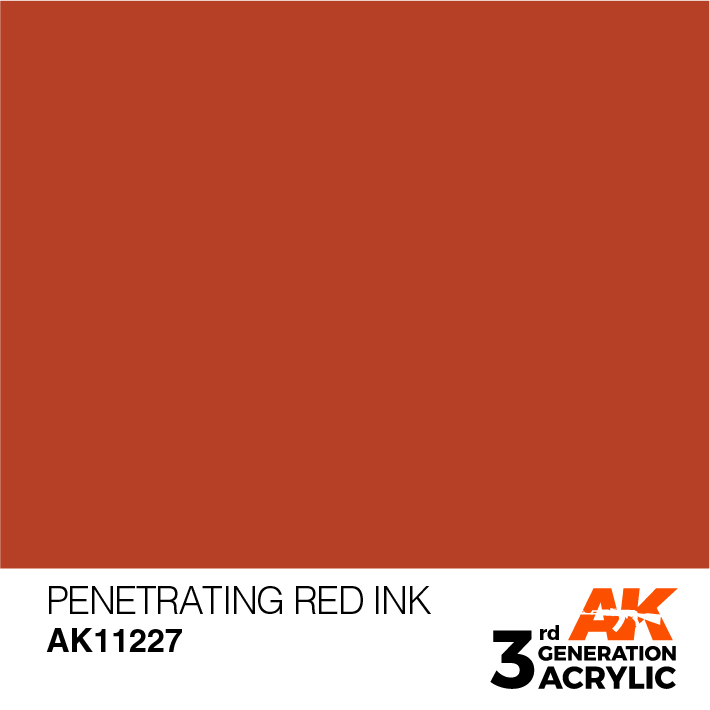 AK-Interactive 3rd Gen Paints: Penetrating Red Ink 