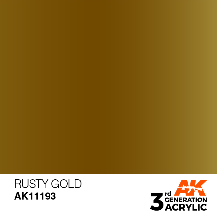 AK-Interactive 3rd Gen Paints: Rusty Gold 