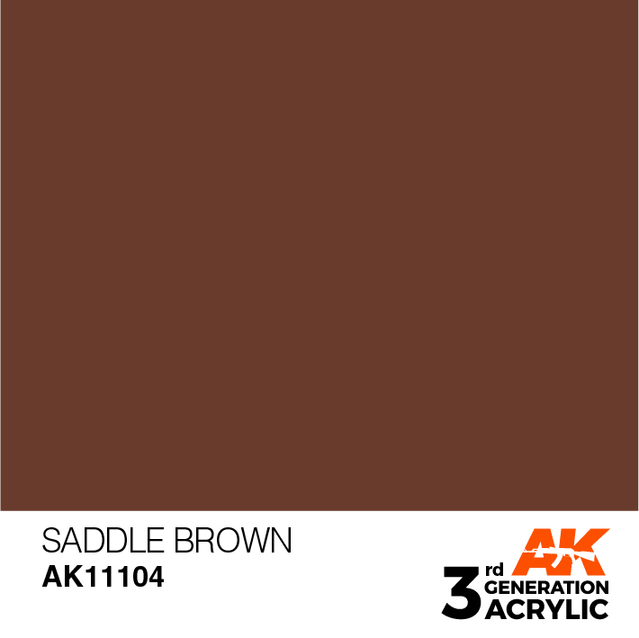 AK-Interactive 3rd Gen Paints: Saddle Brown 
