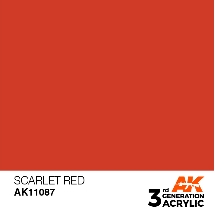 AK-Interactive 3rd Gen Paints: Scarlet Red 