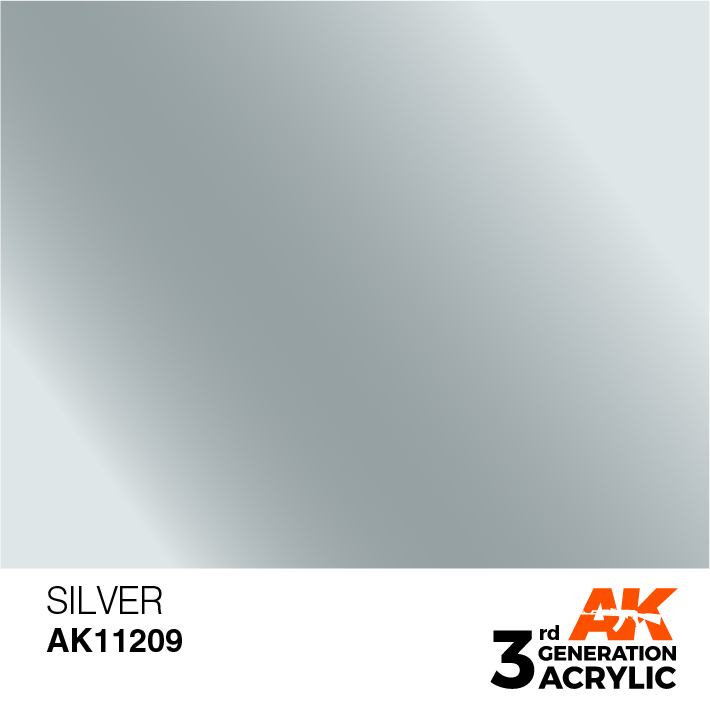 AK-Interactive 3rd Gen Paints: Silver 