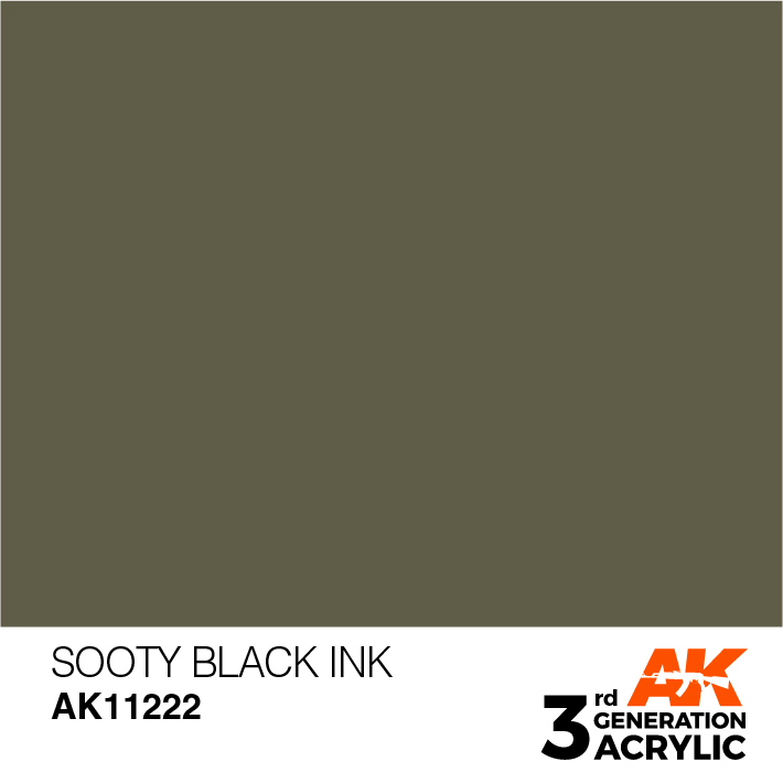 AK-Interactive 3rd Gen Paints: Sooty Black Ink 