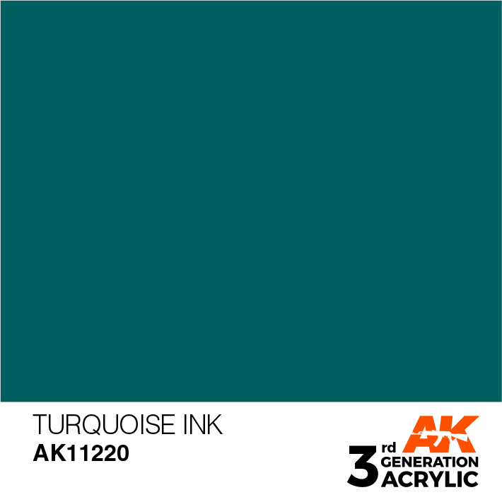 AK-Interactive 3rd Gen Paints: Turquoise Ink 