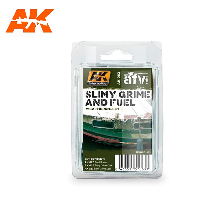 AK-Interactive AFV Series: Set- Slimy Grime and Fuel 