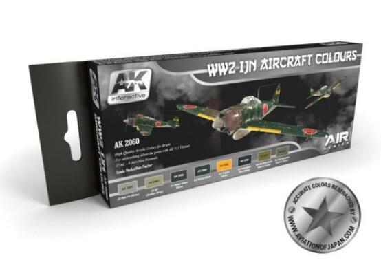 AK-Interactive Air Series Set: WW2 IJN AIRCRAFT COLOURS 