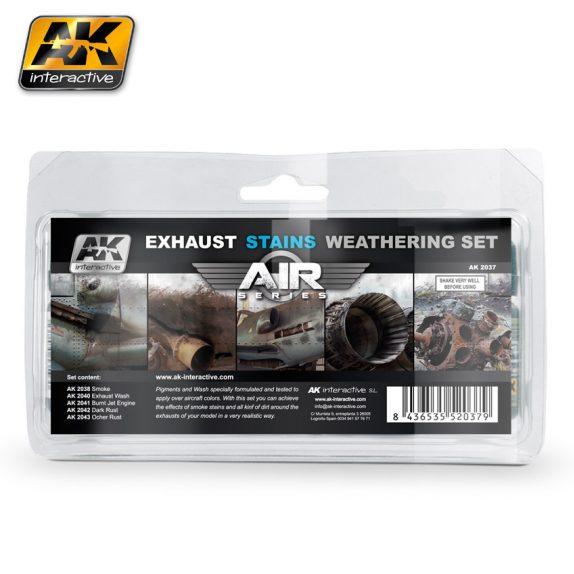 AK-Interactive Air Series Weathering Effects Set: Exhaust Stains 