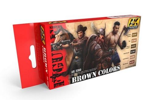AK-Interactive Figure Series: Set- Brown Colors 