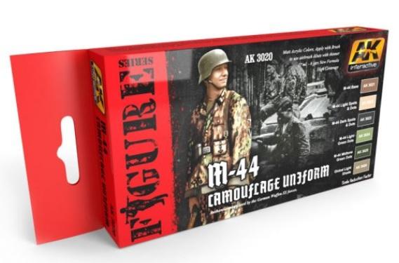 AK-Interactive Figure Series: Set- M-44 Camouflage Uniform Colors Set 