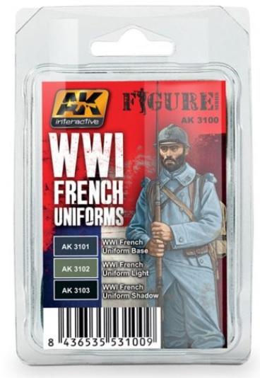 AK-Interactive Figure Series: Set- WWI French Uniforms 