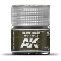 AK-Interactive Real Colors RC023: Olive Drab Nº9 / Nº22 