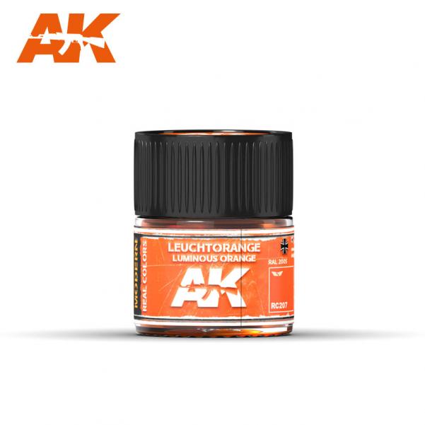 AK-Interactive Real Colors RC207: Leuchtorange-Luminous Orange RAL 2005 