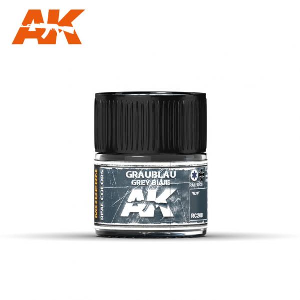 AK-Interactive Real Colors RC208: Graublau-Grey Blue RAL 5008 