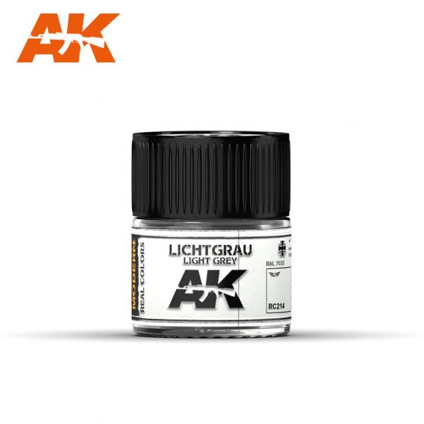 AK-Interactive Real Colors RC214: Lichtgrau-Light Grey RAL 7035 