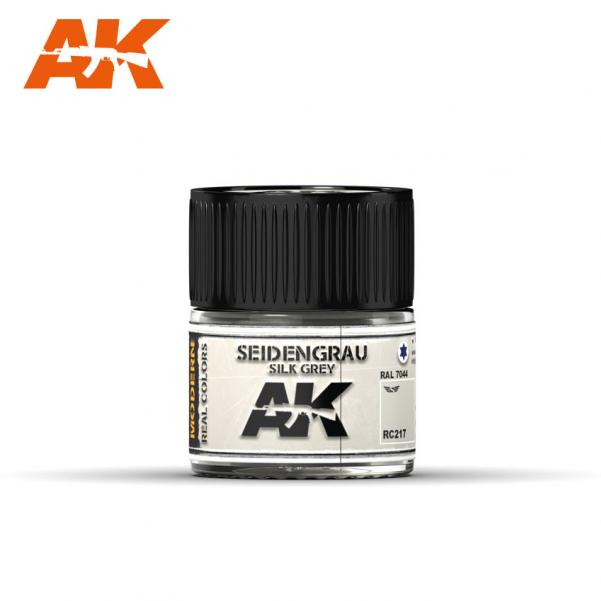 AK-Interactive Real Colors RC217: Seidengrau-Silk Grey RAL 7044  