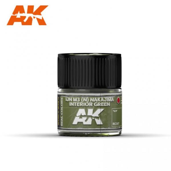 AK-Interactive Real Colors RC307: IJN M3 (N) NAKAJIMA Interior Green 