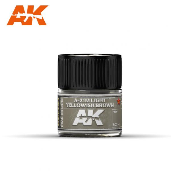 AK-Interactive Real Colors RC314: A-21M Light Yellowish Brown 