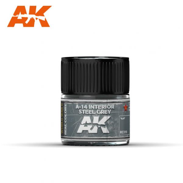 AK-Interactive Real Colors RC319: A-14 Interior Steel Grey 