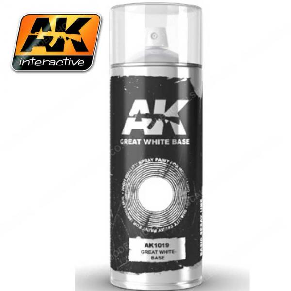 AK-Interactive Spray: Great White Base 
