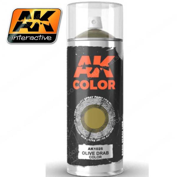 AK-Interactive Spray: Olive Drab 