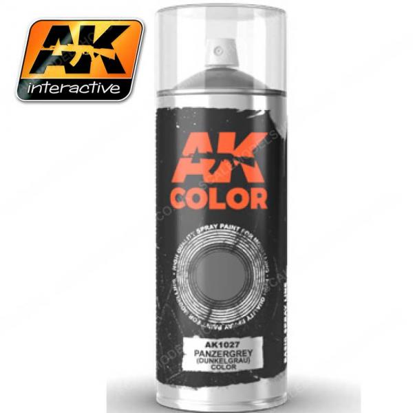 AK-Interactive Spray: Panzergrey (Dunkelgrau) 