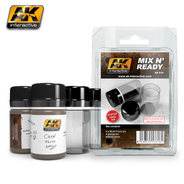 AK-Interactive Tools: MIX N’ READY (35ml Jars) 