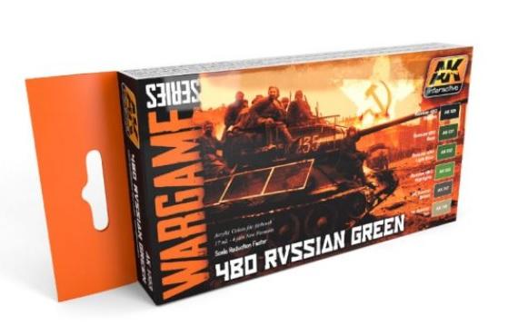 AK-Interactive Wargame Series Set:  4BO RUSSIAN GREEN 