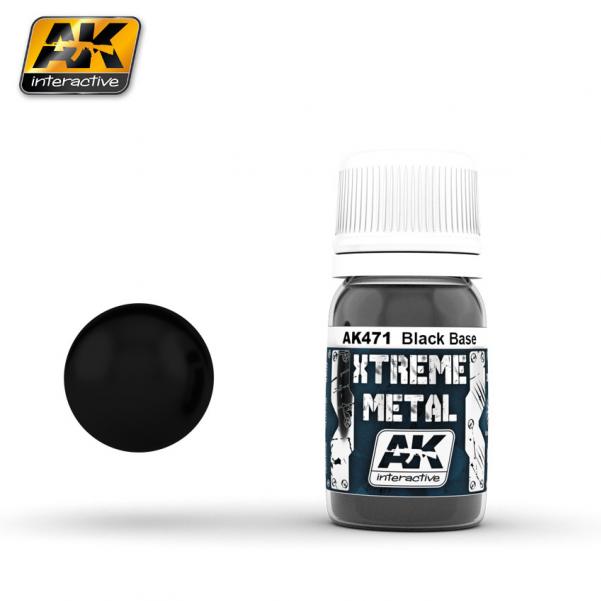 AK-Interactive Xtreme Metal: Black Base (30ml) 