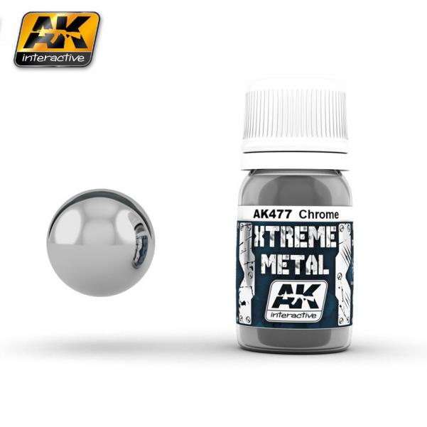 AK-Interactive Xtreme Metal: Chrome (30ml) 