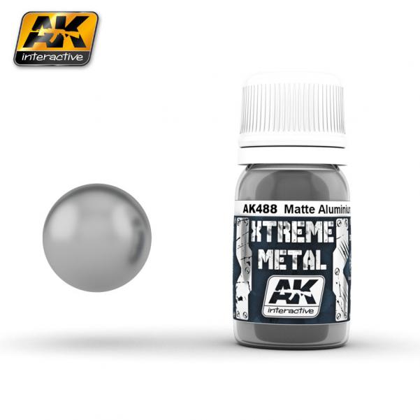 AK-Interactive Xtreme Metal: Matte Aluminium (30ml) 