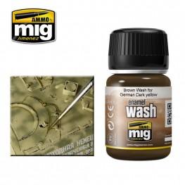 AMMO Enamel Washes: Brown for German Dark Yellow (35ml) 