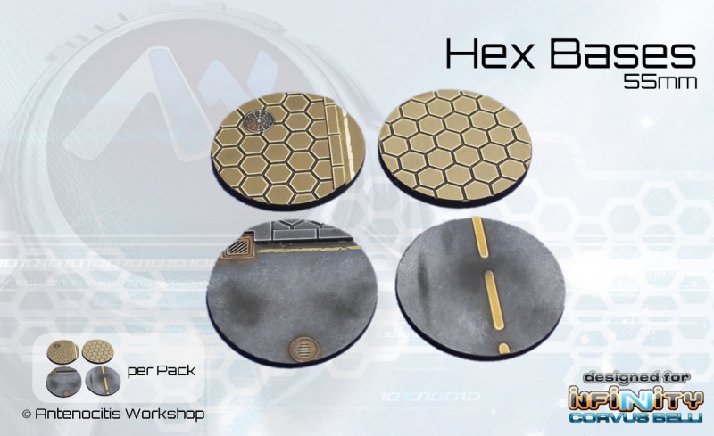 Antenocitis Workshop: Hex Bases 55mm 