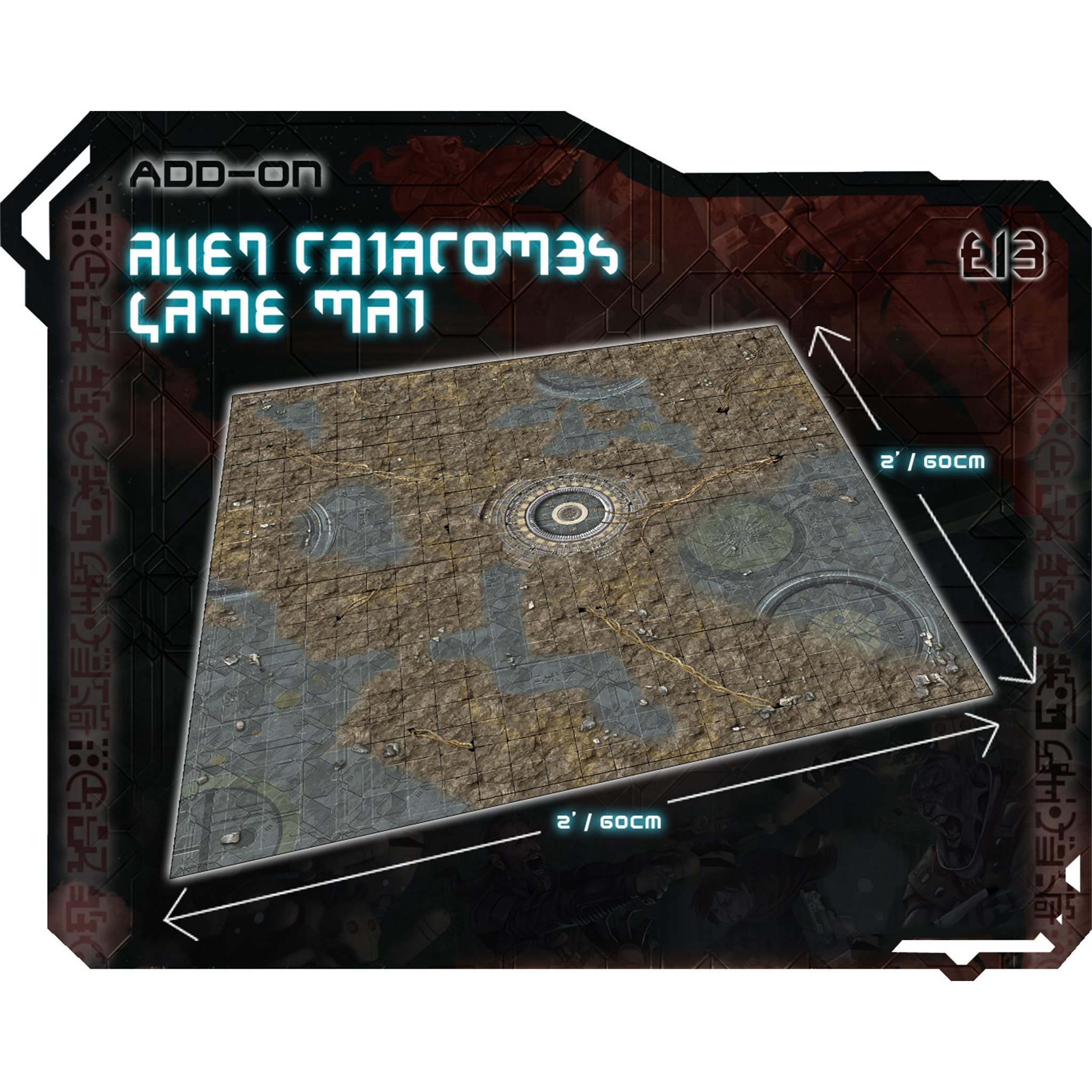 Battle Systems: Gaming Mat: Alien Catacombs (2 x 2) 
