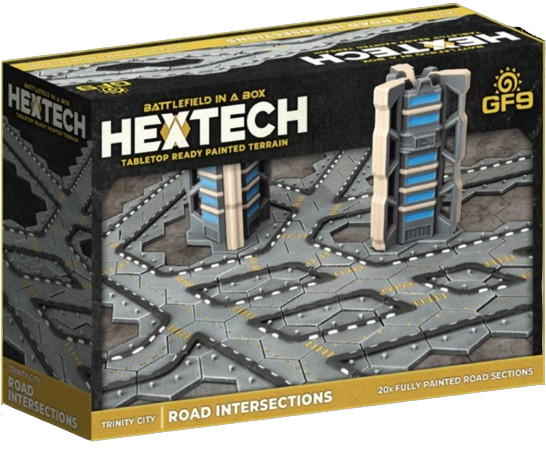 Battlefield in a Box: Hextech: Trinity City Roads Intersection (x20) 