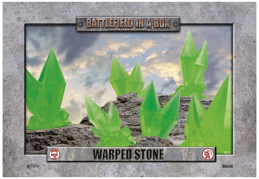 Battlefield in a Box: Warped Stone (Green) 