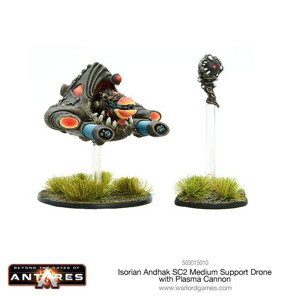 Beyond the Gates of Antares Isorian: Andhak Support Drone with Plasma Cannon 