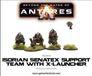 Beyond the Gates of Antares Isorian: Senatax Support Team with X-Launcher 