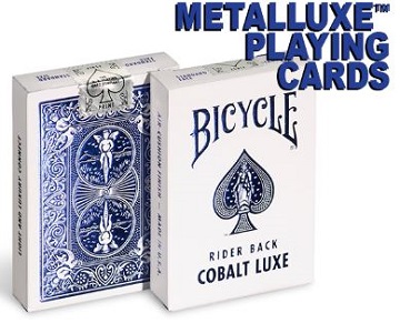 Bicycle Playing Cards: Foil Cobalt Blue MetalLuxe 