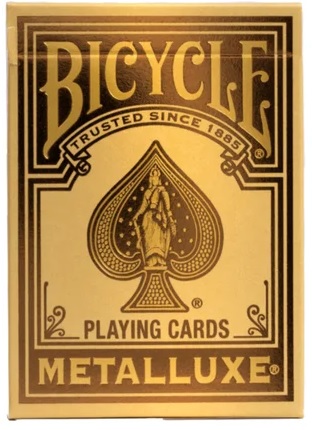 Bicycle Playing Cards: MetalLuxe Holiday Gold 