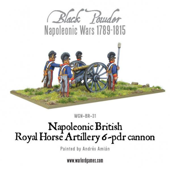Black Powder Napoleonic Wars: Napoleonic British Royal Horse Artillery 6-pdr Cannon 