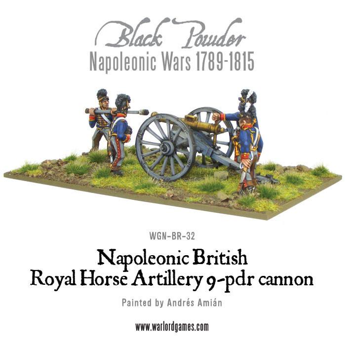 Black Powder Napoleonic Wars: Napoleonic British Royal Horse Artillery 9-pdr Cannon 