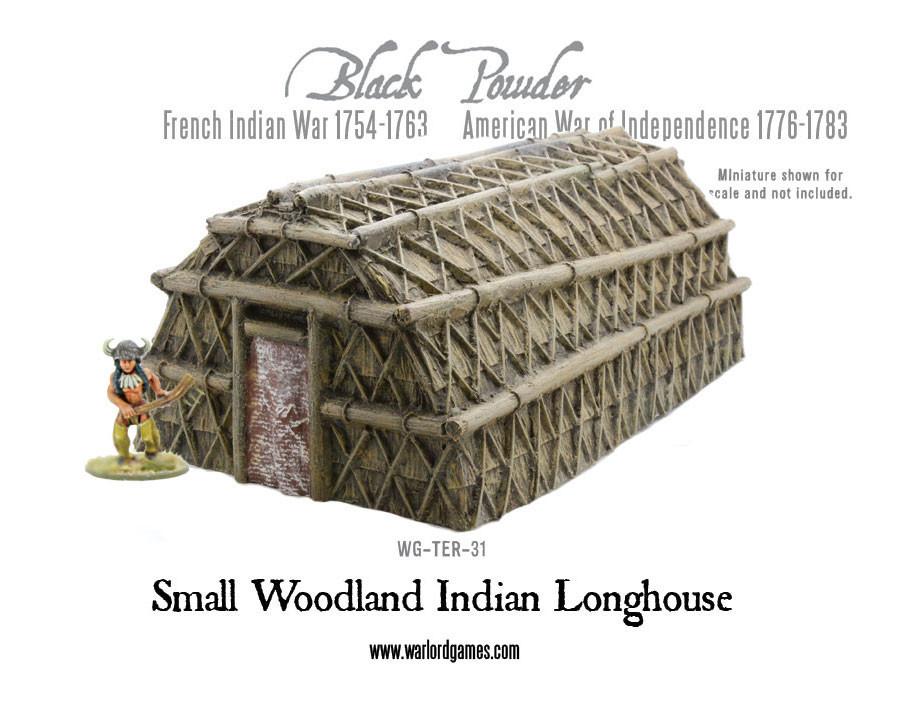 Black Powder: French Indian War 1754-1763: Small Woodland Indian Longhouse 