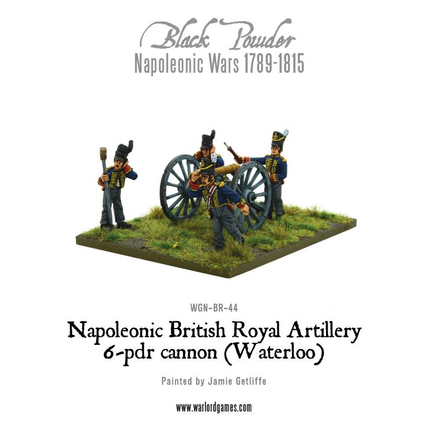 Black Powder Napoleonic Wars: Napoleonic British Royal Artillery 6-pdr cannon (Waterloo Campaign) 