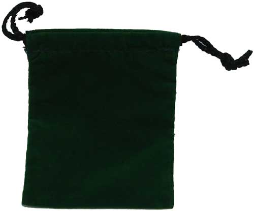 Cloth Dice Bag (4x5"): Green 