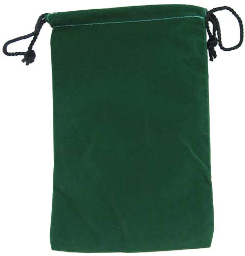 Cloth Dice Bag (6x9"): Green 