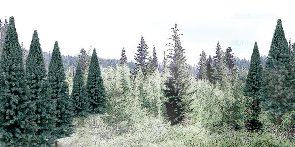 Woodland Scenics: Ready Made Trees: Blue Spruce- 18 Trees 