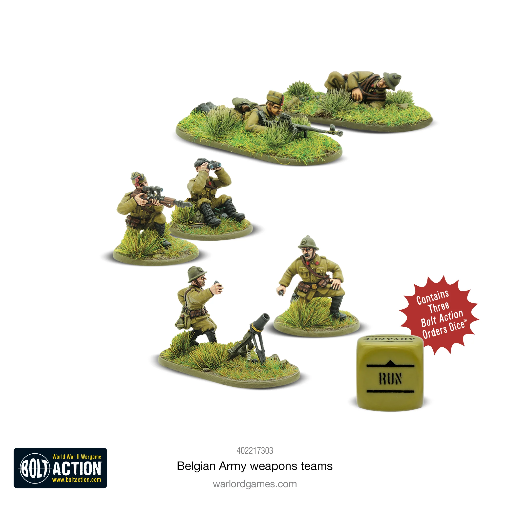 Bolt Action: Belgian: Belgian Army Weapons Teams 