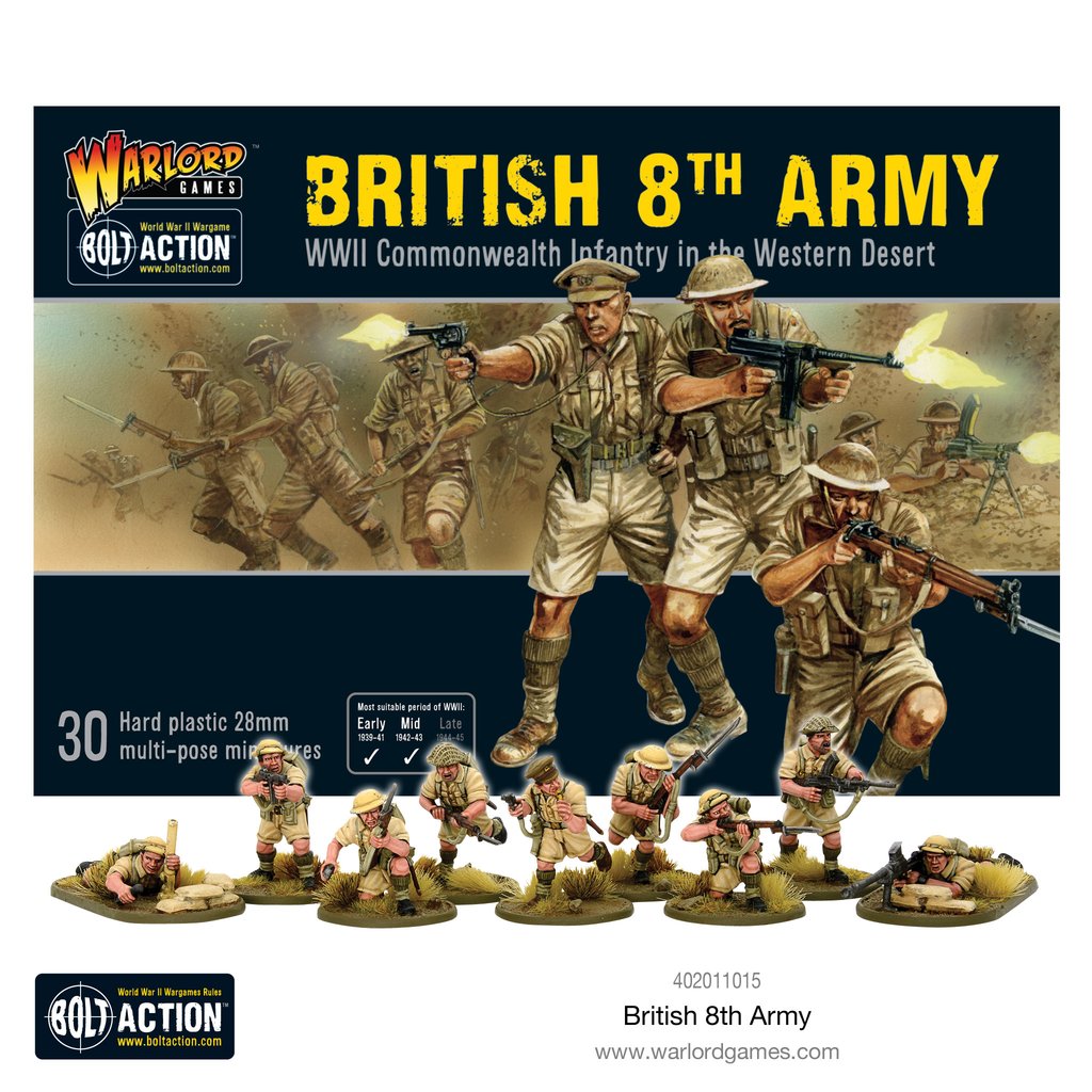 Bolt Action: British: 8th Army (WWII Commonwealth Infantry In The Western Desert) 