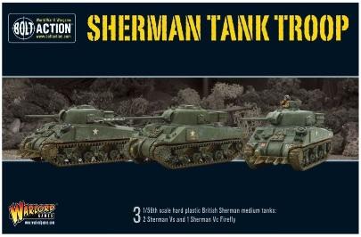 Bolt Action: British: British Sherman Tank Troop 