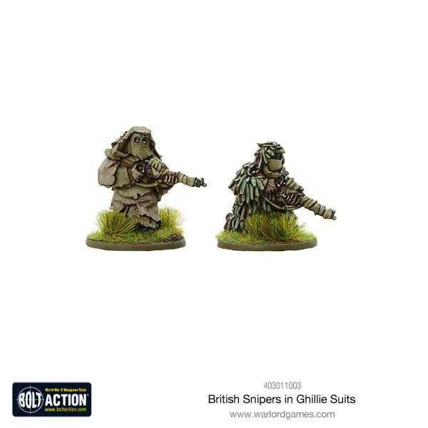 Bolt Action: British: British Snipers in Ghillie Suits 